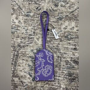 Vera Bradley Purple Travel Tag